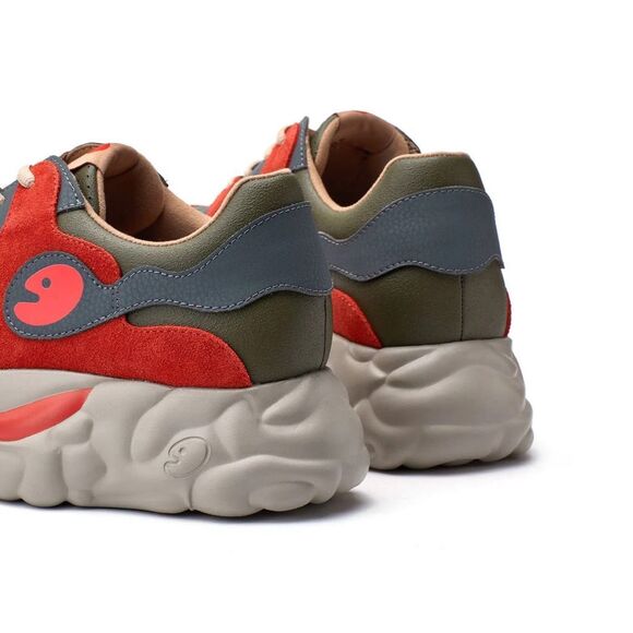 UIN Men’s Chunky Platform Fashion Sneakers (FUZZY WUZZY BROWN SANAMOLLS I MEN) - Picture 3 of 7